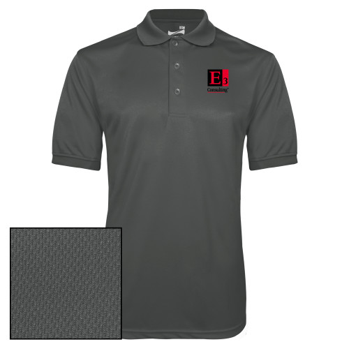 Charcoal Dry Mesh Polo-E3 Consulting