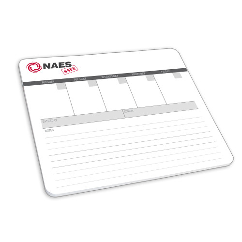 Mousepad/Week At A Glance Note Pad-NAES Safe
