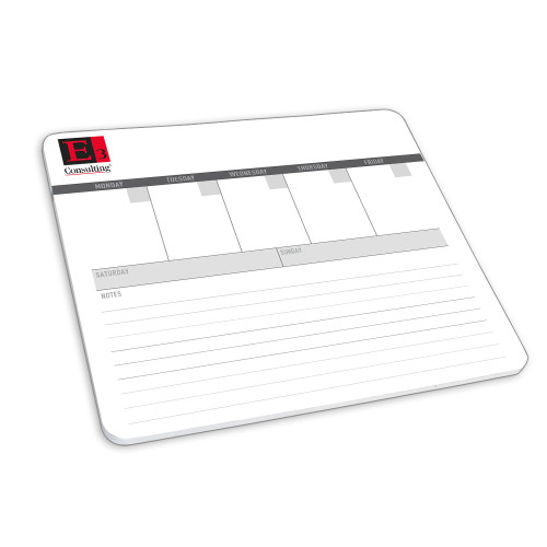 Mousepad/Week At A Glance Note Pad-E3 Consulting