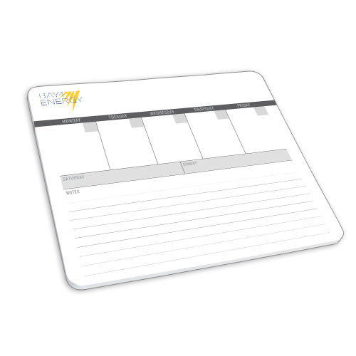 Mousepad/Week At A Glance Note Pad-NAES Bay4 Energy