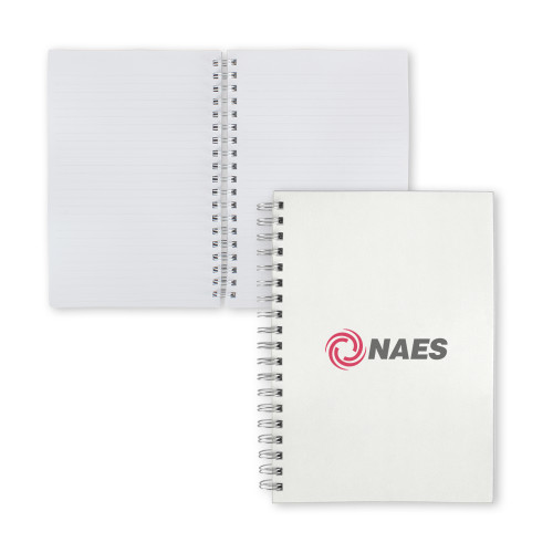 Clear 7 x 10 Spiral Journal Notebook-NAES