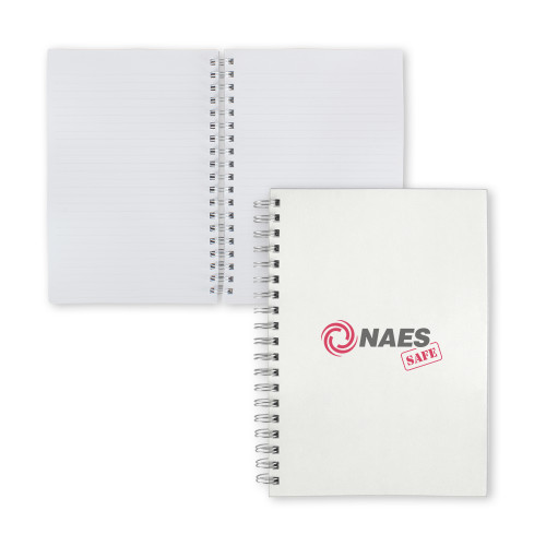 Clear 7 x 10 Spiral Journal Notebook-NAES Safe