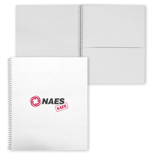College Spiral Notebook w/Clear Coil-NAES Safe