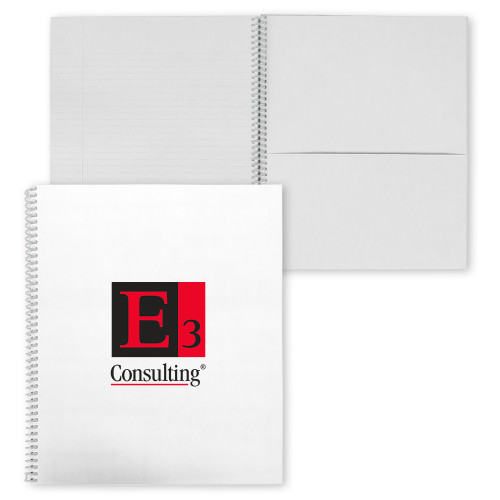 College Spiral Notebook w/Clear Coil-E3 Consulting