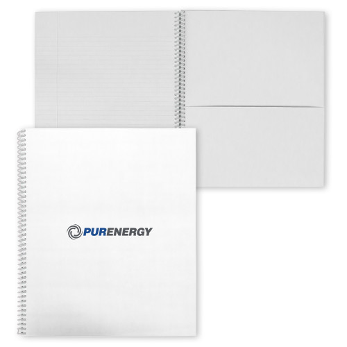 College Spiral Notebook w/Clear Coil-PurEnergy