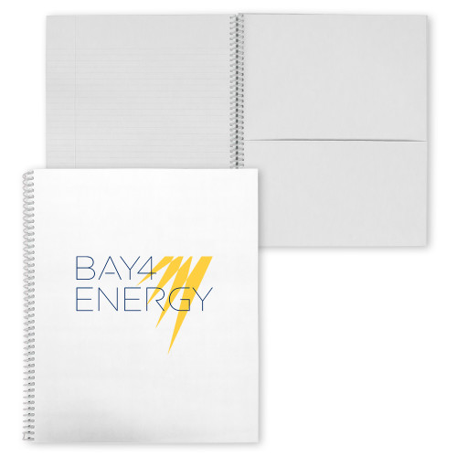 College Spiral Notebook w/Clear Coil-NAES Bay4 Energy