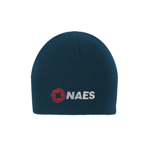 Navy Knit Beanie-NAES