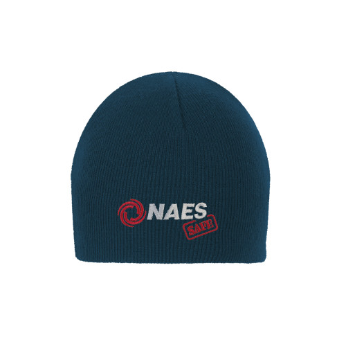 Navy Knit Beanie-NAES Safe