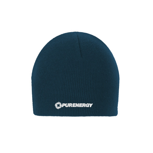 Navy Knit Beanie-PurEnergy