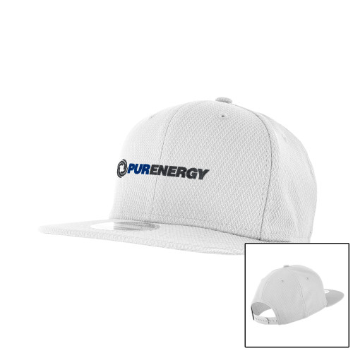 New Era White Diamond Era 9Fifty Snapback Hat-PurEnergy