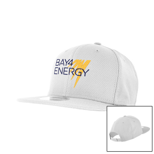 New Era White Diamond Era 9Fifty Snapback Hat-NAES Bay4 Energy