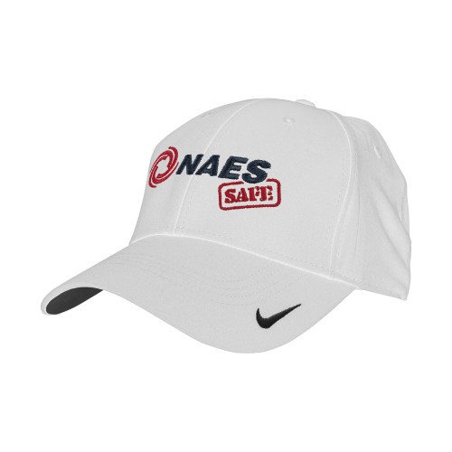 Nike White Swoosh Legacy 91 Hat-NAES Safe
