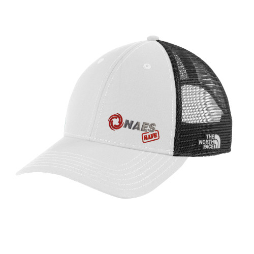 The North Face Vintage White/Grey Ultimate Trucker Hat-NAES Safe