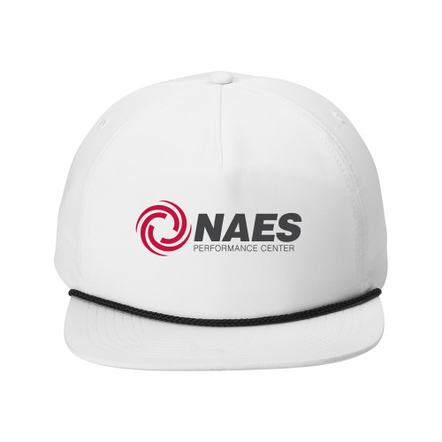 Retro White/Black Rope Cap-NAES Performance Center