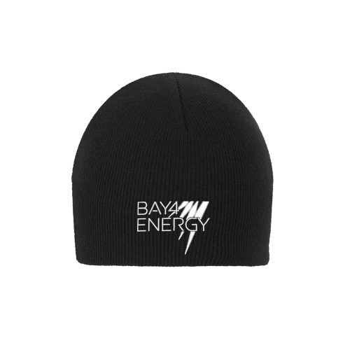 Black Knit Beanie-NAES Bay4 Energy
