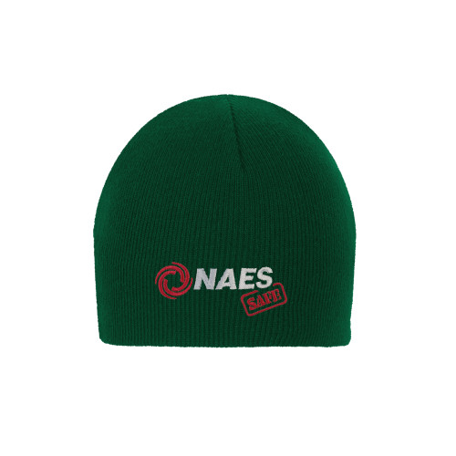 Dark Green Knit Beanie-NAES Safe