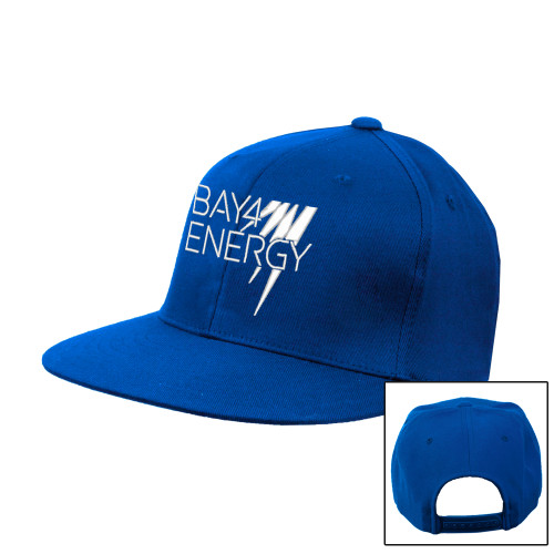 Royal Flat Bill Snapback Hat-NAES Bay4 Energy
