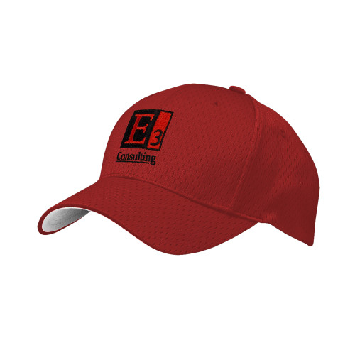 Red Pro Mesh Structured Hat-E3 Consulting