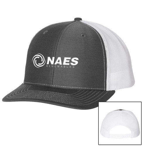 Richardson Charcoal/White Trucker Hat-NAES Renewables
