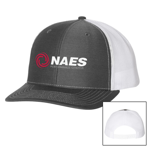Richardson Charcoal/White Trucker Hat-NAES Performance Center