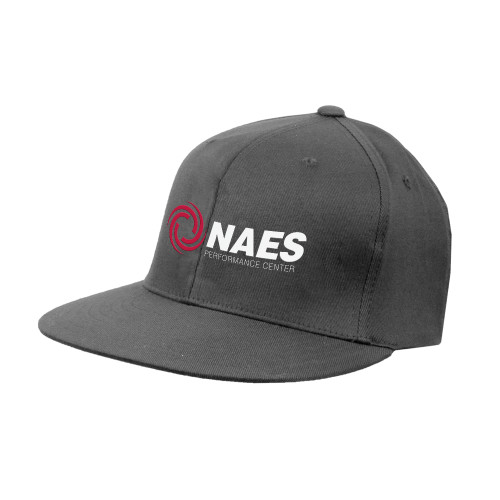 Charcoal Flat Bill Snapback Hat-NAES Performance Center