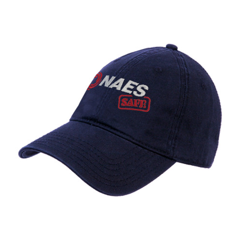 Navy Unstructured Adjustable Low Profile Hat-NAES Safe
