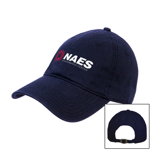Navy Unstructured Adjustable Low Profile Hat-NAES Performance Center