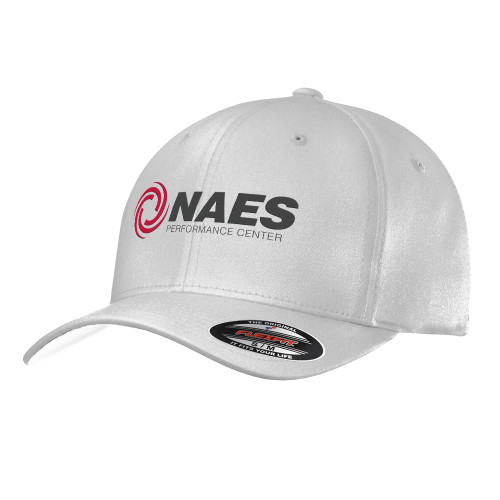 White Flexfit Structured Low Profile Hat-NAES Performance Center