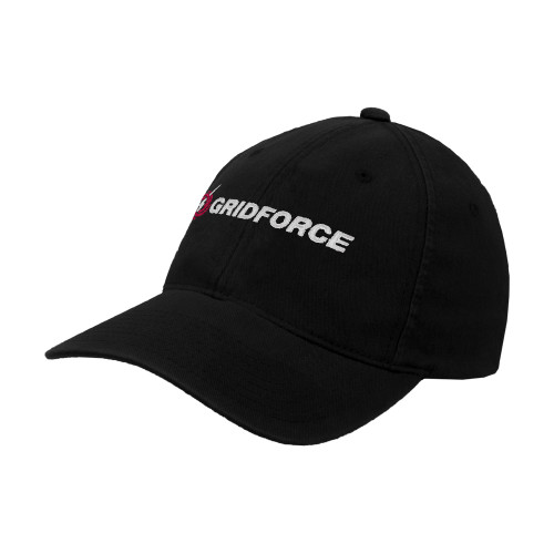 Black Flexfit Structured Low Profile Hat-Gridforce