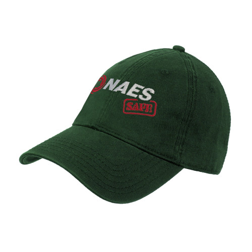 Dark Green Unstructured Adjustable Low Profile Hat-NAES Safe
