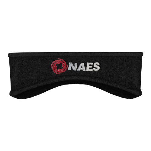 Black Stretch Fleece Headband-NAES