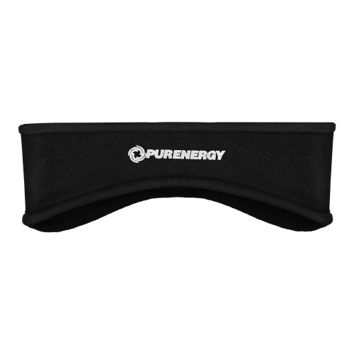 Black Stretch Fleece Headband-PurEnergy
