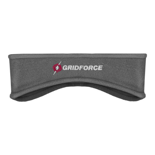 Charcoal Stretch Fleece Headband-Gridforce