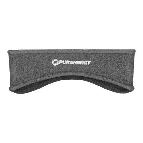 Charcoal Stretch Fleece Headband-PurEnergy