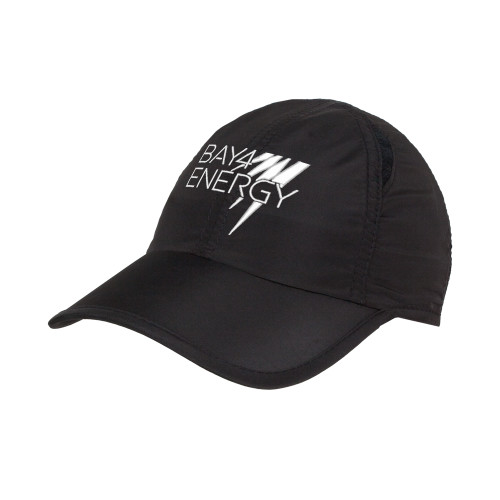Womens Black Performance Cap-NAES Bay4 Energy