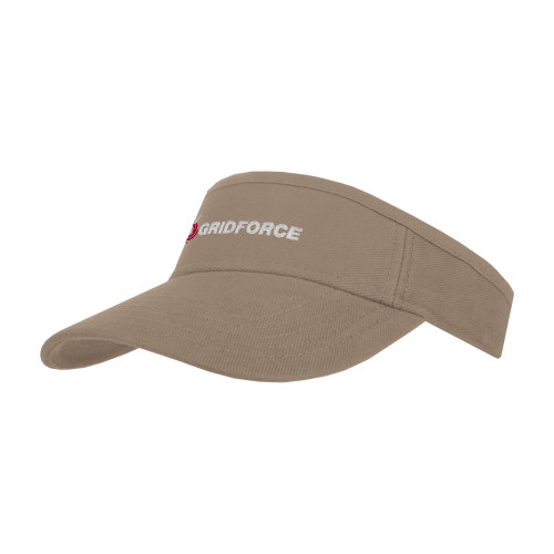 Khaki Brushed Bull Denim Visor-Gridforce