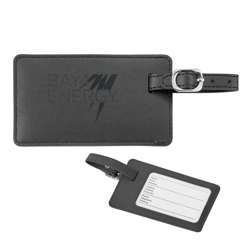 Neoskin Black Luggage Tag-NAES Bay4 Energy Engraved