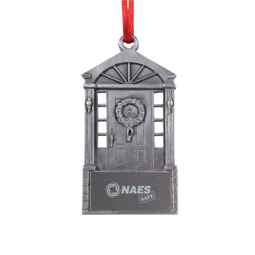 Pewter Front Door Ornament-NAES Safe  Engraved