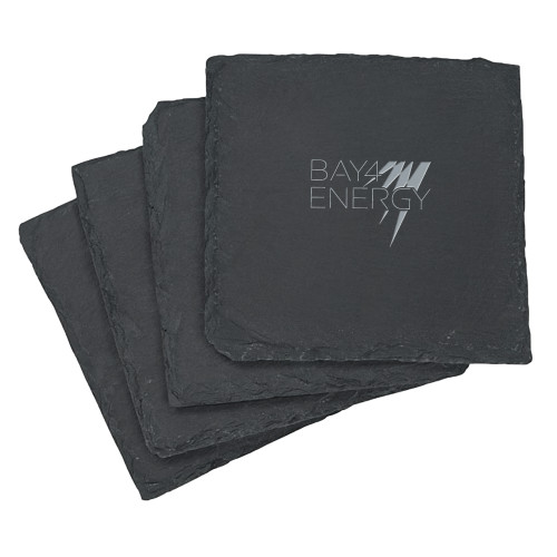 Slate Coaster Set-NAES Bay4 Energy Engraved