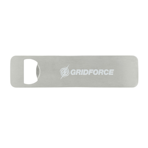 Magnetic Stainless Steel Bottle Opener-Gridforce Engraved