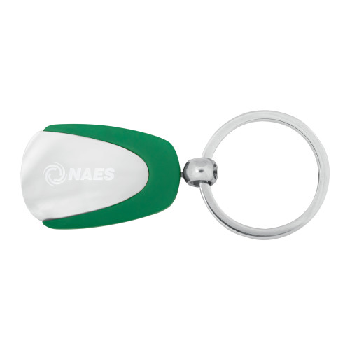 Kelly Green Teardrop Key Holder-NAES  Engraved