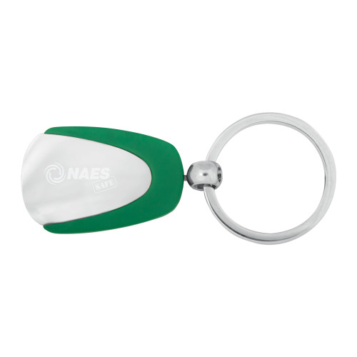 Kelly Green Teardrop Key Holder-NAES Safe  Engraved