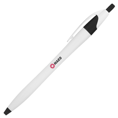 Dart White/Black Pen w/Blue Ink-NAES