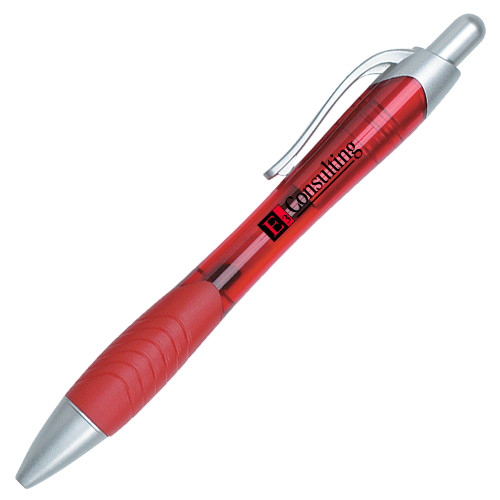 Metallic Mykonos Red Pen-E3 Consulting Wordmark