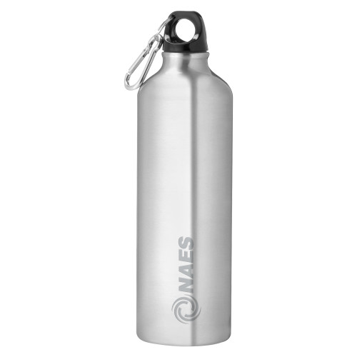 Venture Aluminum Silver Bike Bottle 26oz-NAES  Engraved