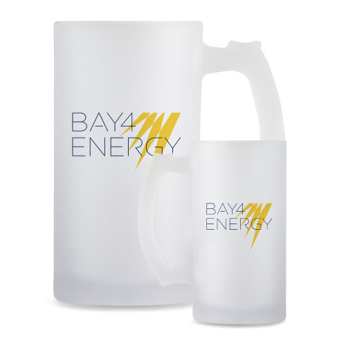 Full Color Decorative Frosted Glass Mug 16oz-NAES Bay4 Energy