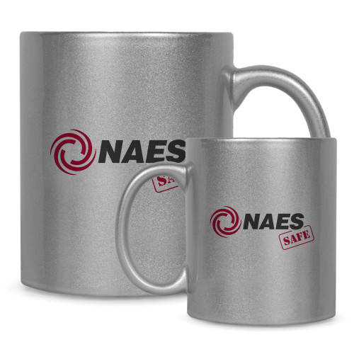 Full Color Silver Metallic Mug 11oz-NAES Safe