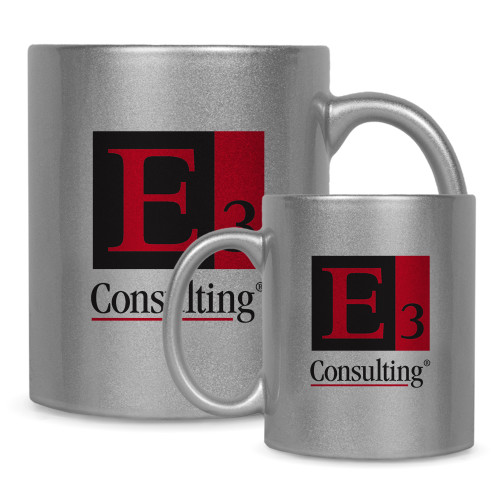Full Color Silver Metallic Mug 11oz-E3 Consulting