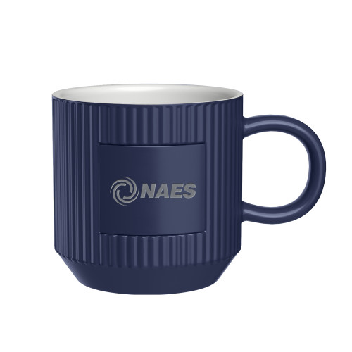 First Light Navy Ceramic Mug-NAES  Engraved