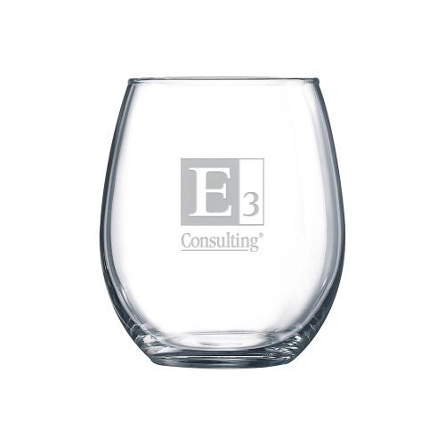 Libbey Stemless Glass 17oz-E3 Consulting  Engraved